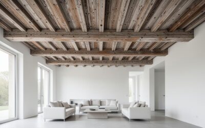 Sublimez vos poutres apparentes en blanc pour un intérieur au design épuré